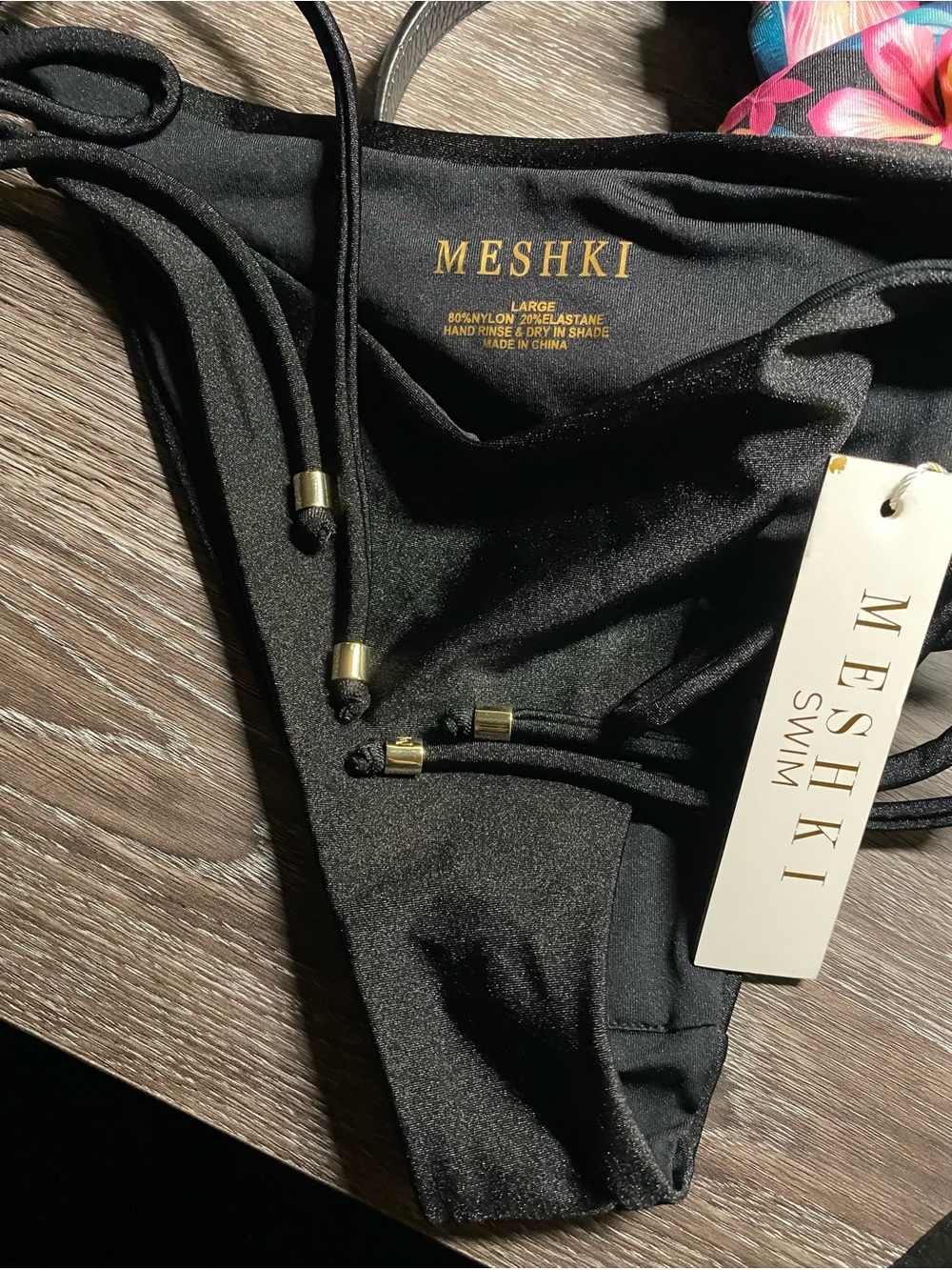 MESHKI PEYTON BIKINI BOTTOM size Large NEW w tags! - Picture 2 of 3